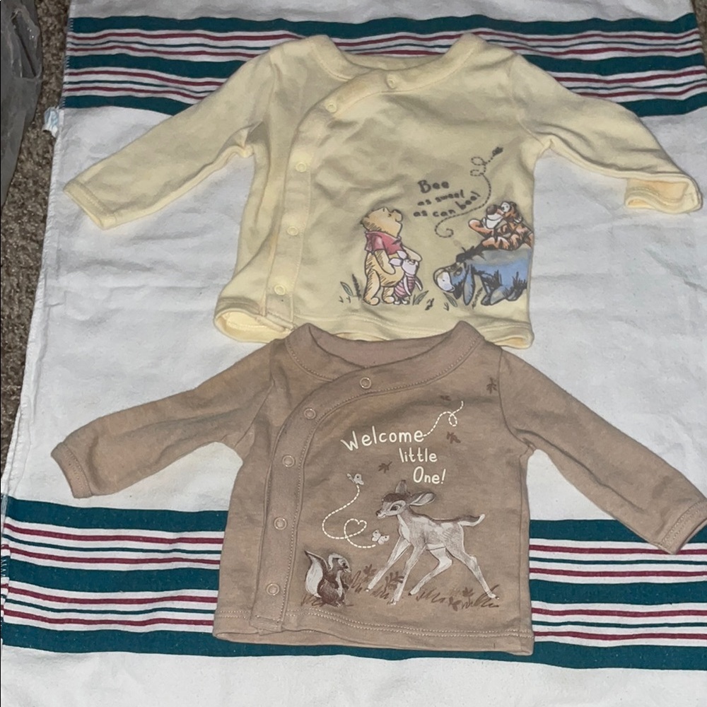 Kids' Yellow and Brown Cartoon Print Shirts